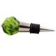 Olive Green Interior Glass Cut Wine Stopper